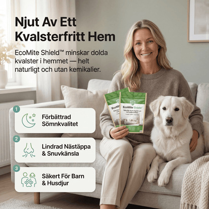 EcoMite Shield™ - Naturligt skydd dygnet runt mot dolda kvalster.