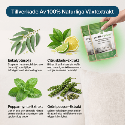 EcoMite Shield™ - Naturligt skydd dygnet runt mot dolda kvalster.