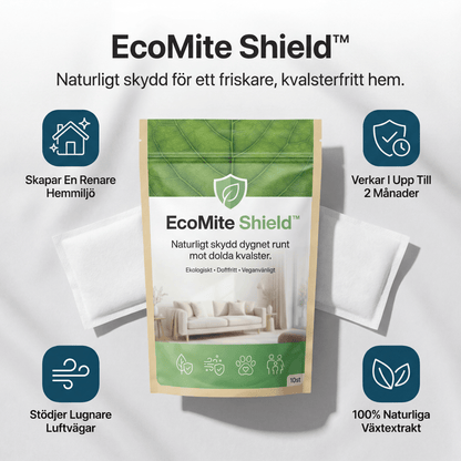 EcoMite Shield™ - Naturligt skydd dygnet runt mot dolda kvalster.