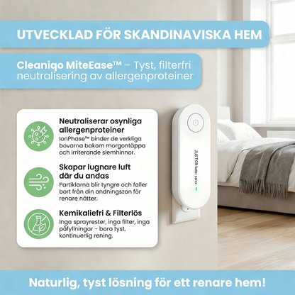 MiteEase™ - Klarare andning & en allergenfri nattsömn