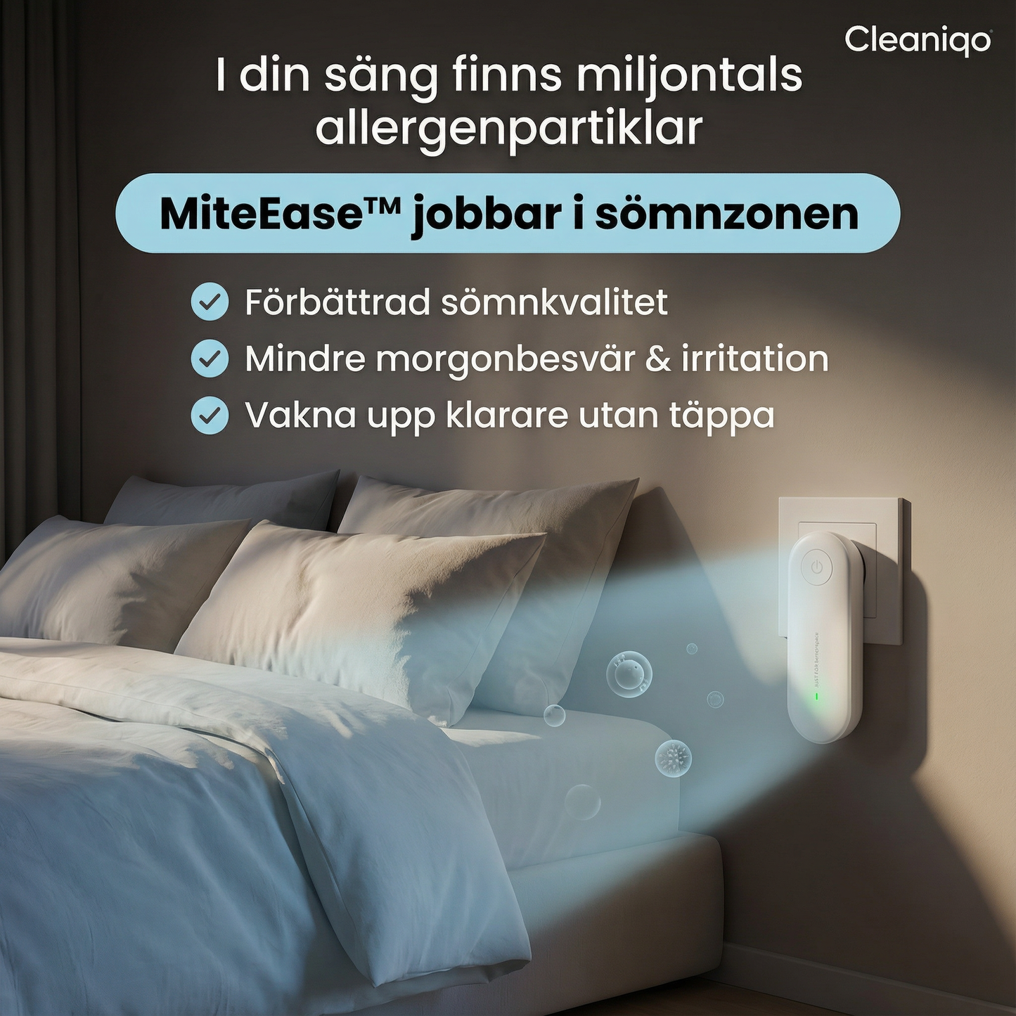 MiteEase™ - Klarare andning & en allergenfri nattsömn